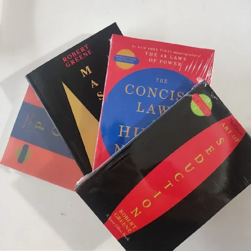 

4 Books Set By Robert Greene The Concise 48 Laws Of Power; The Concise Laws of Human Nature; The Art of Seduction & Mastery: War