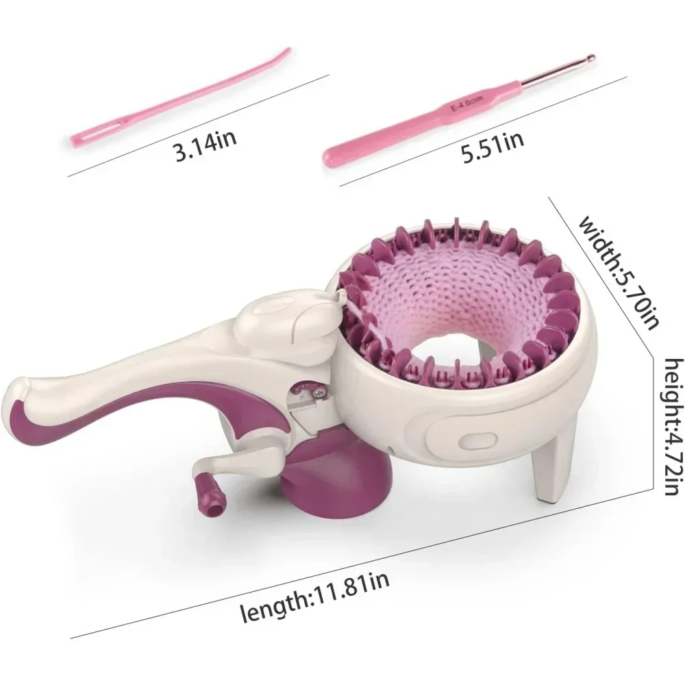 Crianças diy kit de máquina de tricô lã tecelagem tear brinquedo para menina fingir jogar mão trança máquina brinquedo inteligente teaver brinquedo educativo
