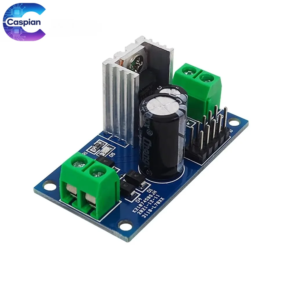 30Pcs LM7805/LM7809/LM7812 Three-Terminal Voltage Regulator Module, DC/AC Input, 5V/9V/12V 1.2A