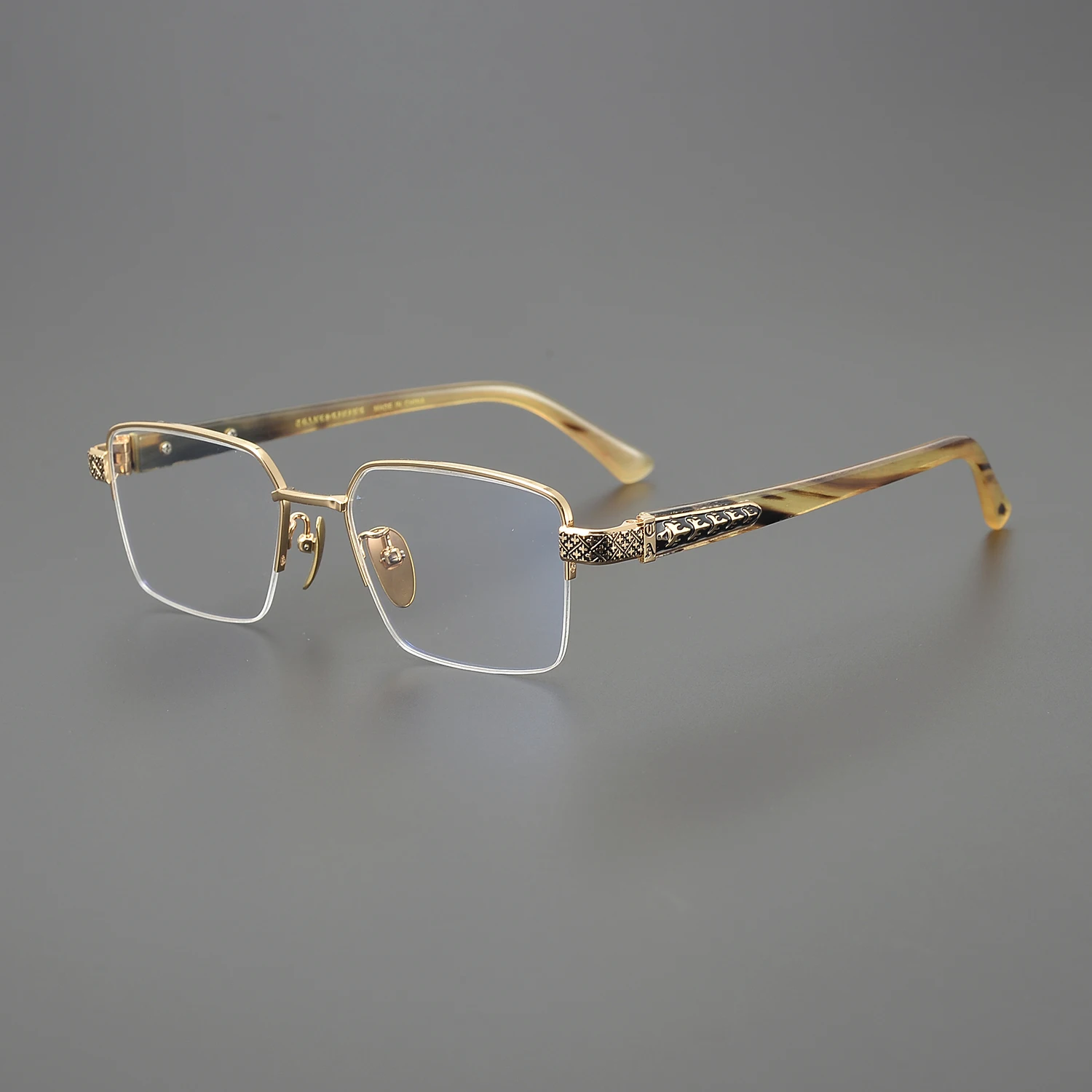 2024 Men Horn Glasses For Myopia High Quality Classic Fashion Designer Handcrafted Prescription Eye Frames