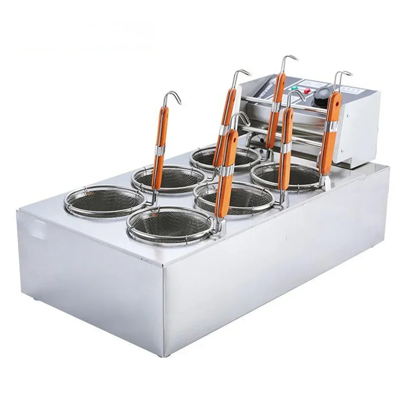 Economical Commercial Six-head High-power for Noodle Cooking Stove 12LSmall Hot Pot Machine and Kanto Boiling Machine