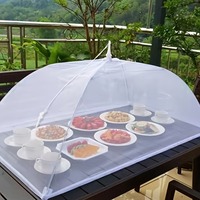Food Covers Mesh Foldable Kitchen Anti Fly Mosquito Tent Dome Net Umbrella Picnic Protect Dish Cover Kitchen Accessories