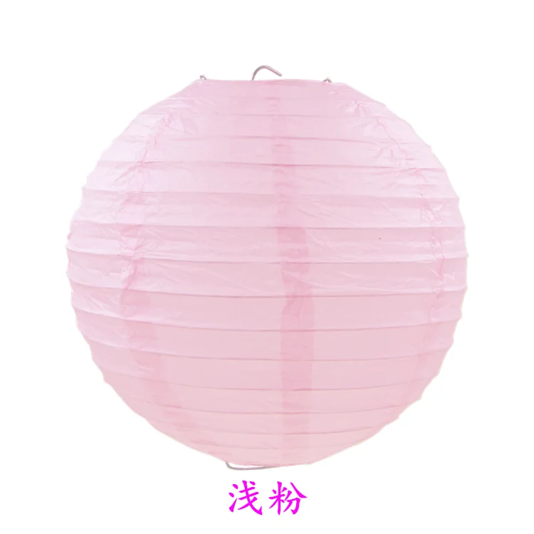 Hot sale (10cm-40cm) Beige Chinese Round Paper Lanterns for Wedding Party household Hanging lamps festival Decoration Supplies