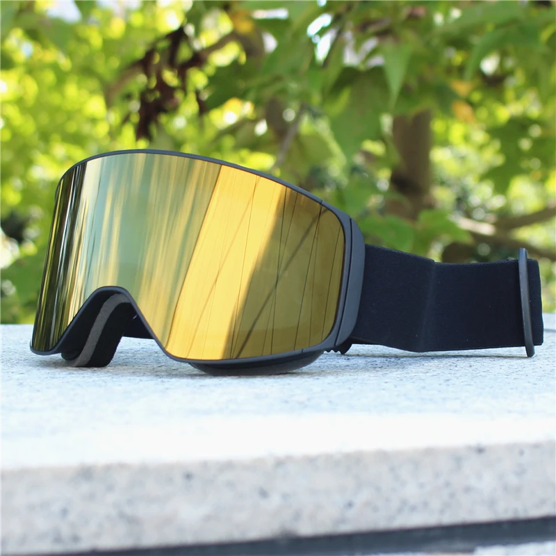 Magnetische Linse, Schneebrille, doppelschichtig, beschlagfrei, UV-Schutz zum Skifahren, Snowboarden, hochauflösende Klarheit, Unisex, Skifahren – Detail 15