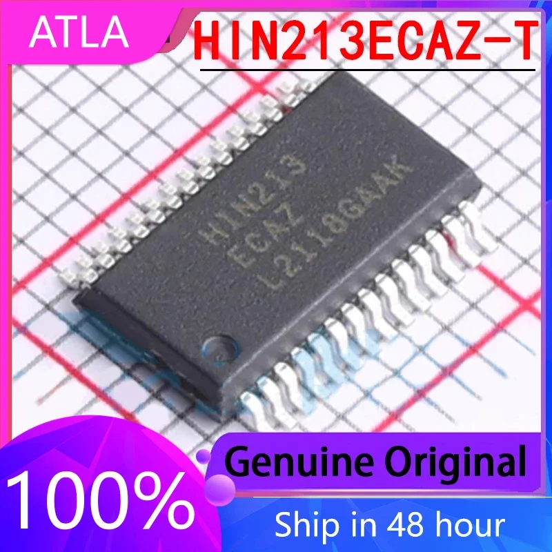 1PCS New HIN213ECAZ-T SSOP28 Transceiver Driver RS232 Chip