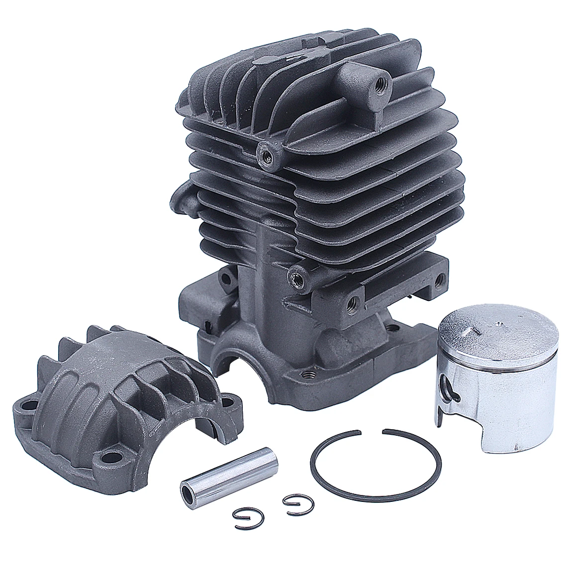 34 مللي متر اسطوانة مجموعة كبّاس ل Zenoah 2500 25CC G2500 Alpina A305 المهنية البنزين المنشار اكسسوارات