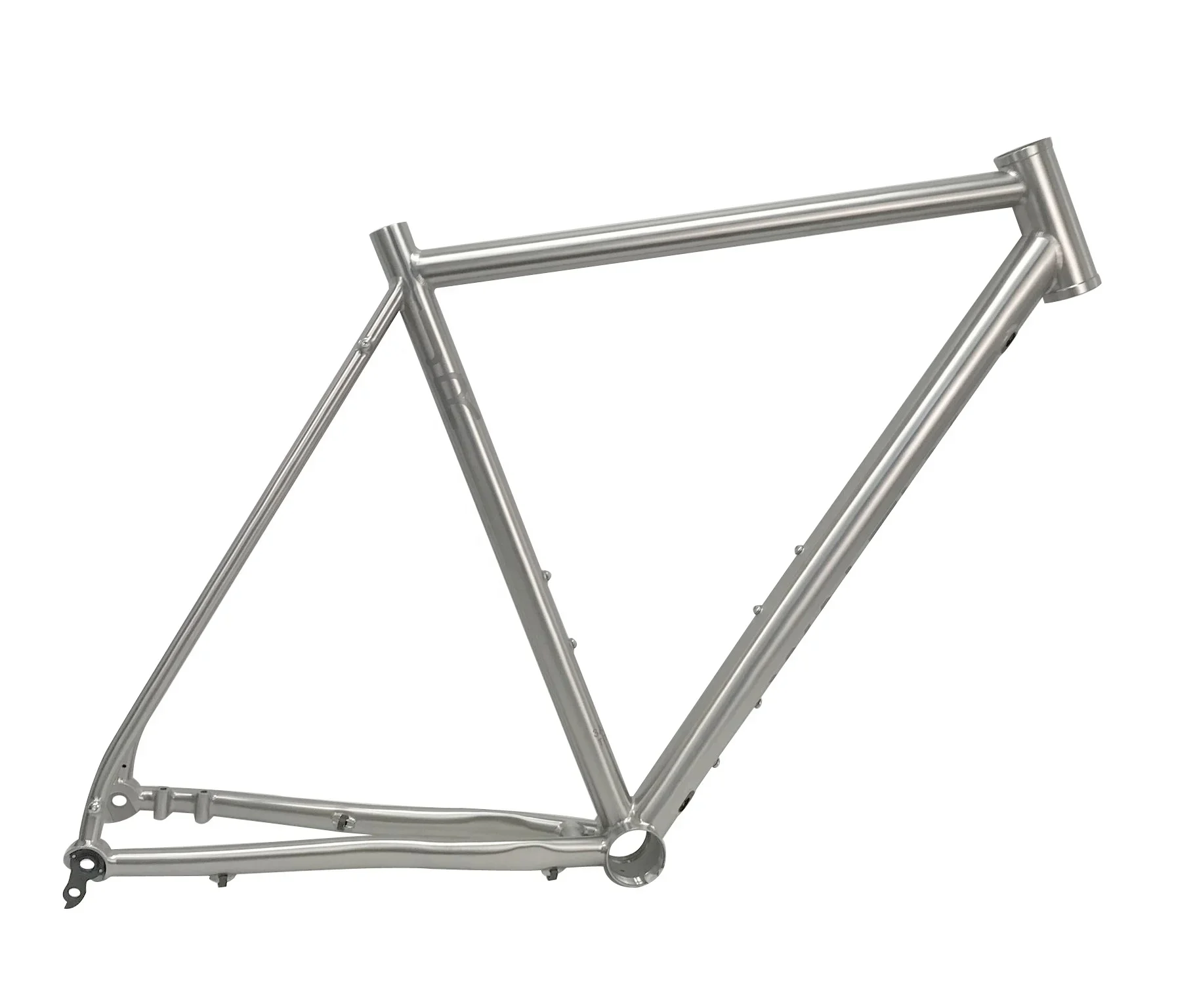 

Titanium gravel bicycle frame made in titanium material custom design