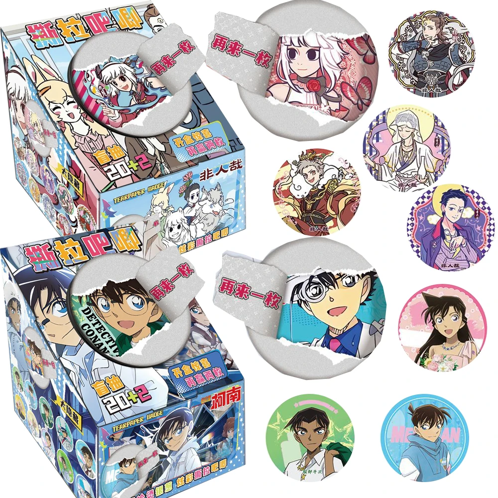 

Коллекционные круглые значки с популярными персонажами аниме, милые броши для одежды, аксессуары, рождественские подарки для детей
