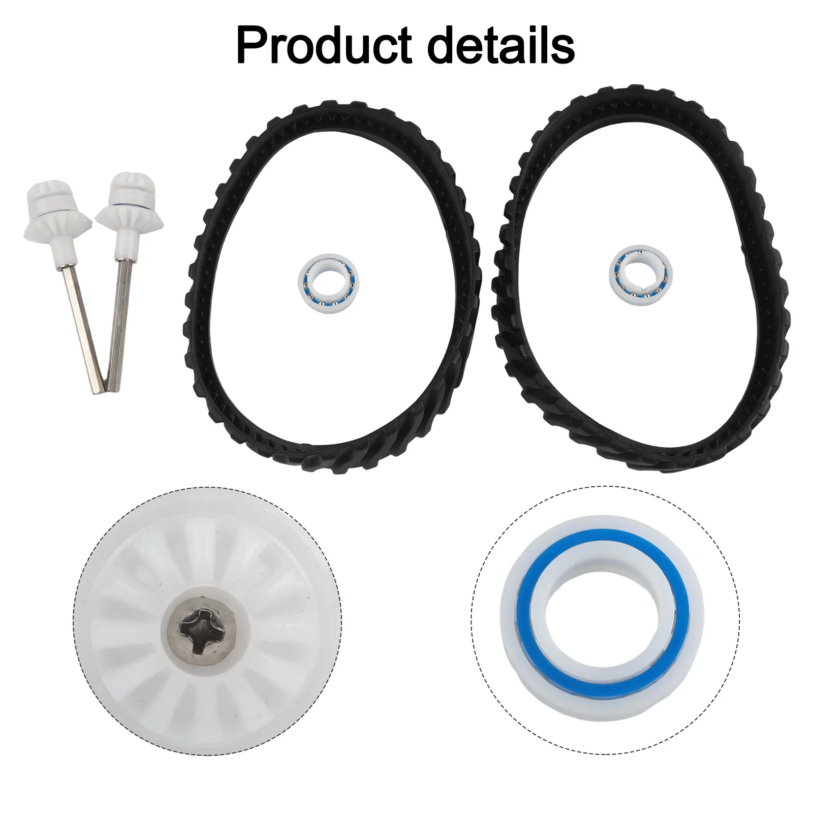 R0525100 R0526100 Pool Cleaner Replacement Tire Track & Drive Shaft Assembly Rubber Spare Kit For Zodiac MX/6 MX8 Series Pool