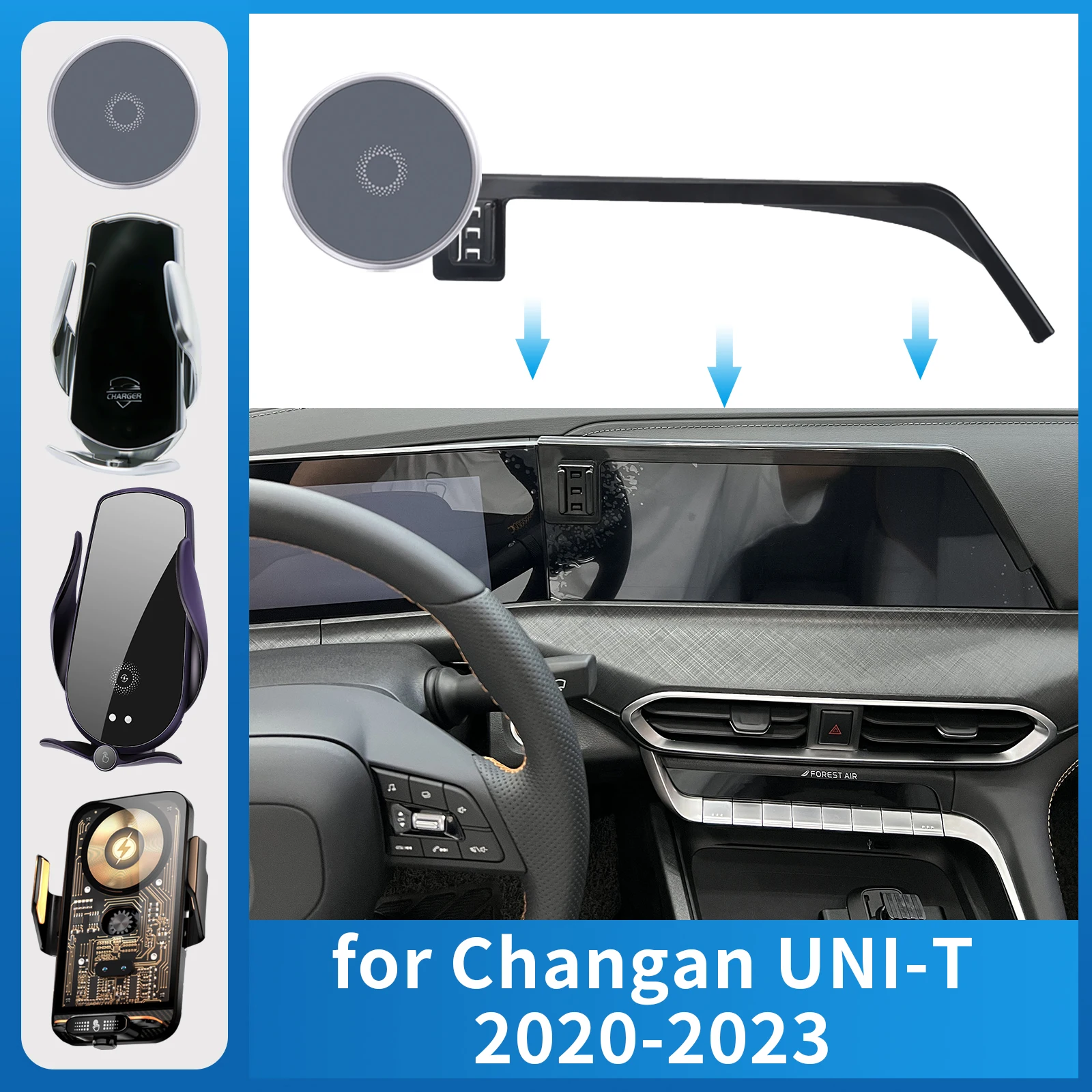 

for Changan UNI-T UNIT 2020 2021 2022 2023 Car Phone Holder Screen Fixed Navigation Bracket Base Wireless Charging