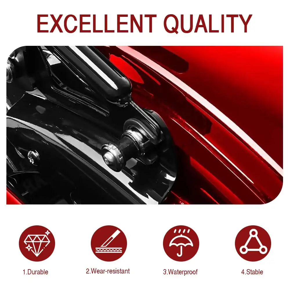 2/4/6/8Pcs U-Shaped Sissy Bar Backrest Side Plate Mounting Bracket Grommet Bushing For Harley Davidson Touring 2009-2025 Black view 4