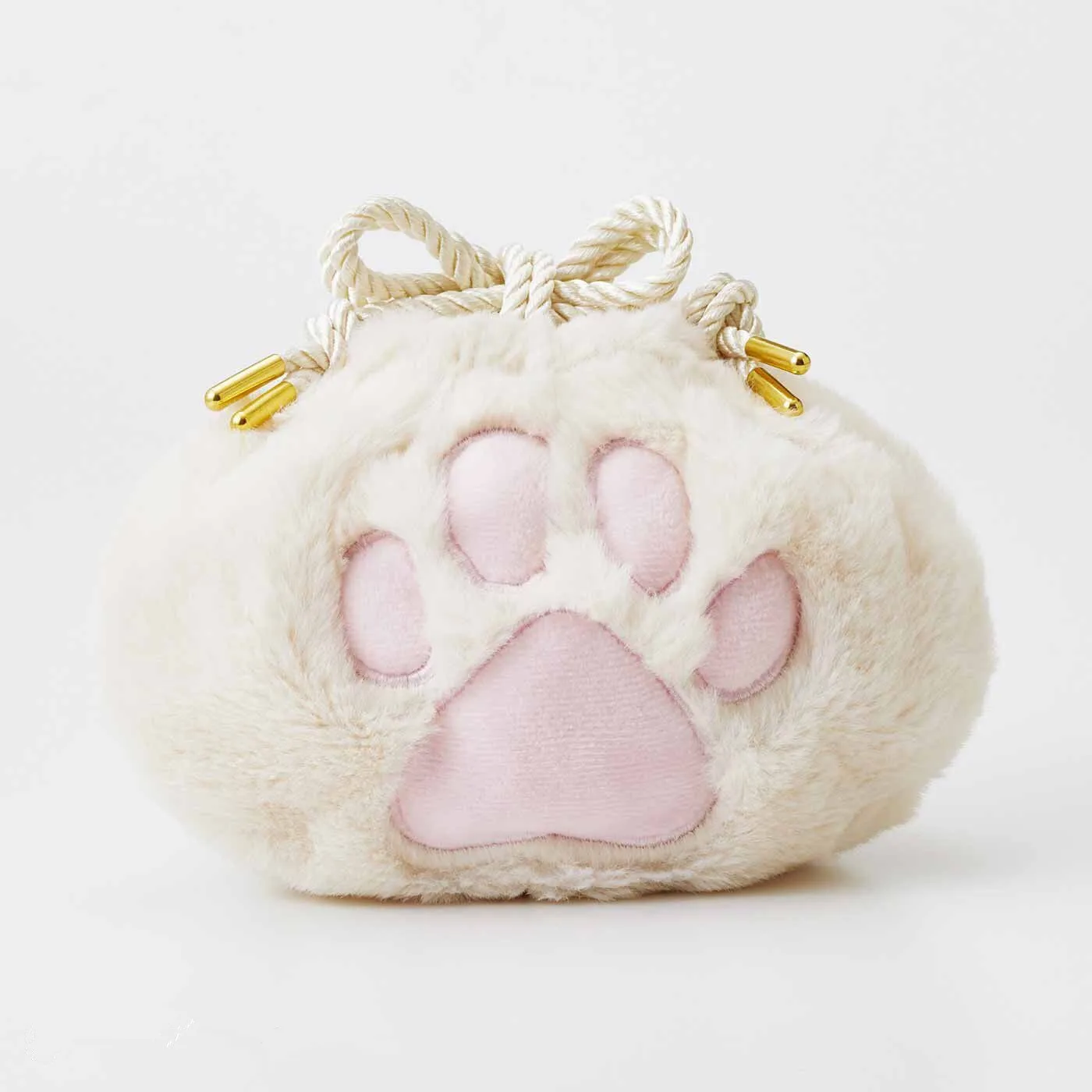 

JIAERDI Japanese Plush Cat Paw Messenger Bag Purse Women New Drawstring Makeup Bags Female Harajuku Kawaii Portable Storage Bag