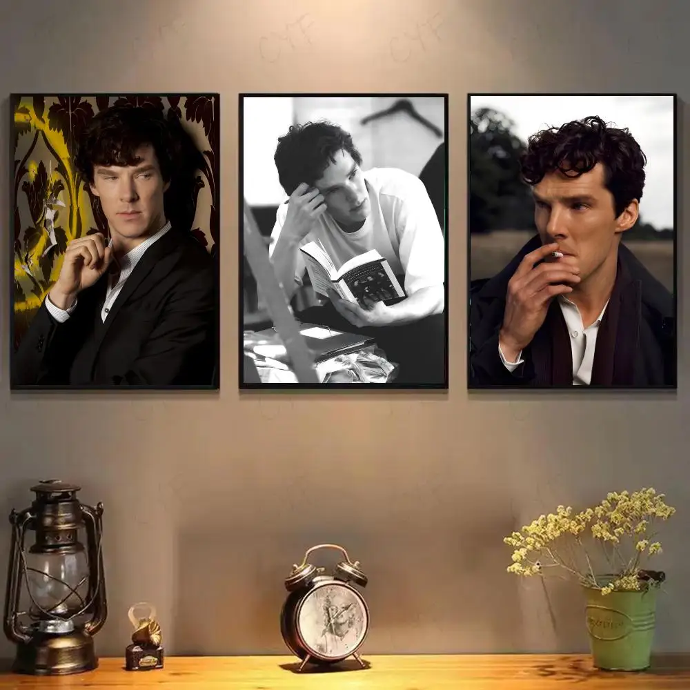 Actor B-Benedict Cumberbatch Poster High-definition Art Sticker Self Adhesive Waterproof Home Decoration For Living Room