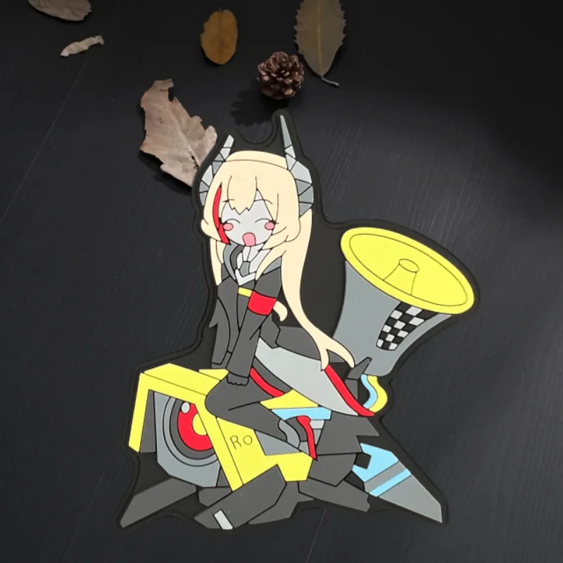 

Girl Front 3D PVC Patch Sexy Girl Hook&Loop Emblem Morale Badge Military Armband Chevron Backpack Stickers Patches for Clothing