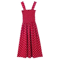 Women Summer Sleeveless Dot Dress Sexy Backless A-Line Spaghetti Strap Beach Style Dresses Camisole Off-Shoulder Folds Vestidos - Image 2