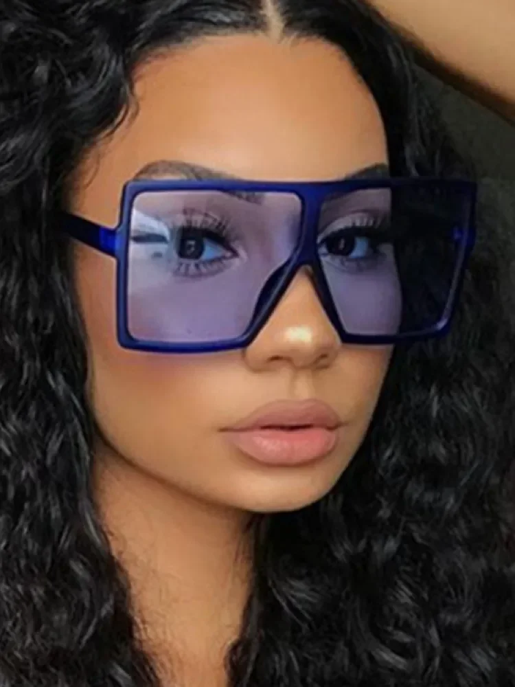 2025 квадратные женские солнцезащитные очки, женские очки, пластиковая оправа UV400, модные солнцезащитные очки для вождения, новые солнцезащитные очки большого размера