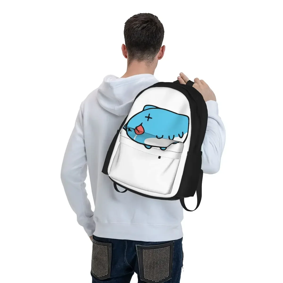 Comic Cat, Bug Cat Capoo Backpacks Boys Girls Bookbag Students School Bags Cartoon Kids Rucksack Travel Rucksack Shoulder Bag