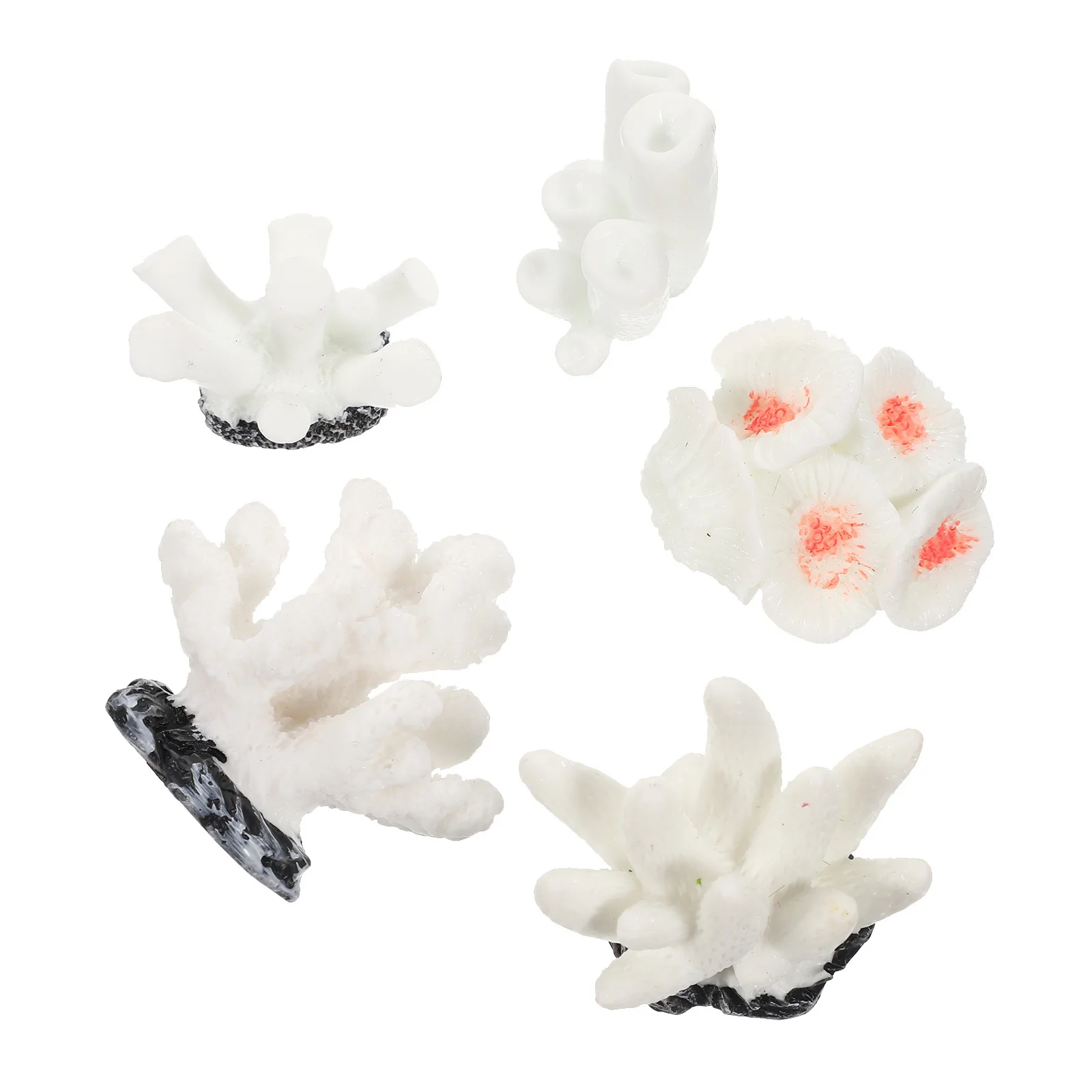 

5Pcs Artificial Coral Tree Resin Decorations Durable Non-Toxic for Fish Tank Aquarium Landscape Fish Shelter Ornament