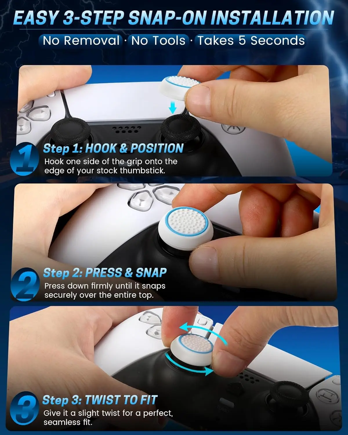 Thumbnail 2 - #62 Popular PS5 Controller Thumb Grips Choices