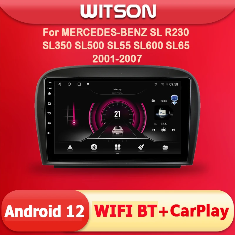 

Автомобильный радиоприемник WITSON Android GPS Vedio MP3, мультимедийная магнитола для MERCEDES-BENZ SL R230 SL350 SL500 SL55 SL600 SL65 2001 - 2007 CarPlay WIFI