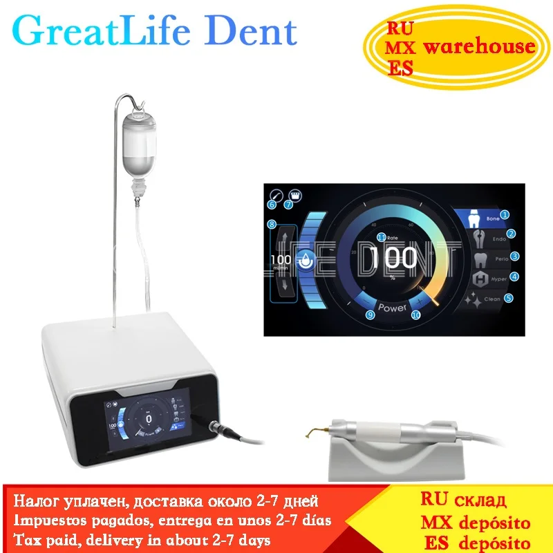 GreatLife Dent Refine AI-Bone II Endo Perio Surgical Equipment LED Handpiece Surgery Bone Knife LED Ultrasonic Bone Cutter