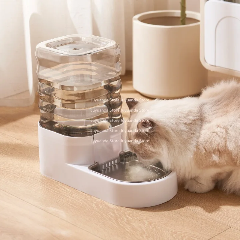 Dog Water Dispenser Pet Feeder Automatic Water Feeder Stainless Steel Unplugged Filter Cat Water Dispenser