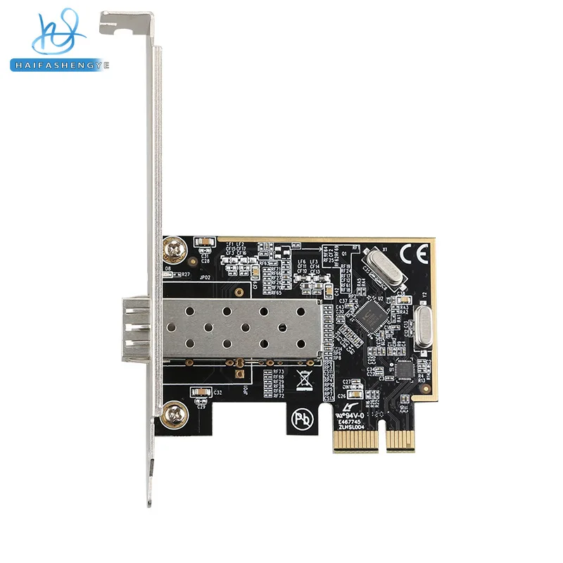 DIEWU PCIe 100M Optical Fiber Network Card Desktop High-speed Stable SFP Interface Optical Fiber Network Card