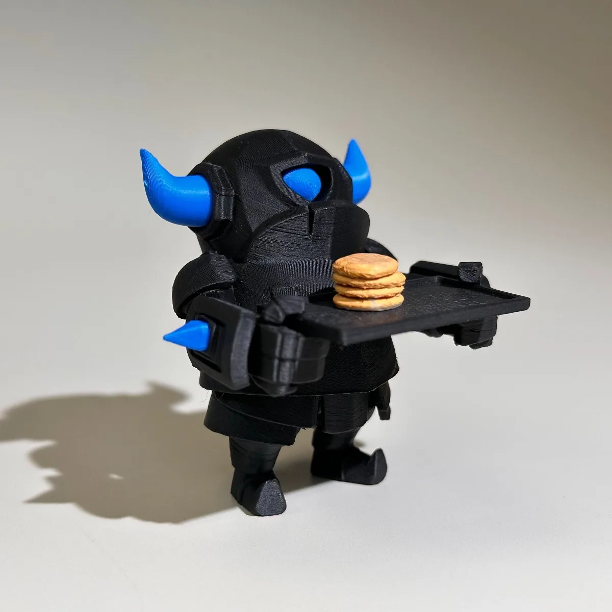 Clash Royale P.E.K.K.A. with Pancake Original 3D Printed Mini Model Game Figure Collectible Desktop