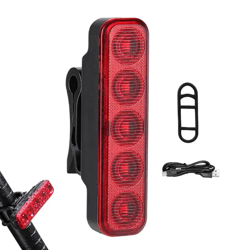 

Tail Light For Road Cycle Bright Led Rechargeable Tail Light Rear Light Waterproof Cycle Light 4 Light Mode Powerful Safety Back