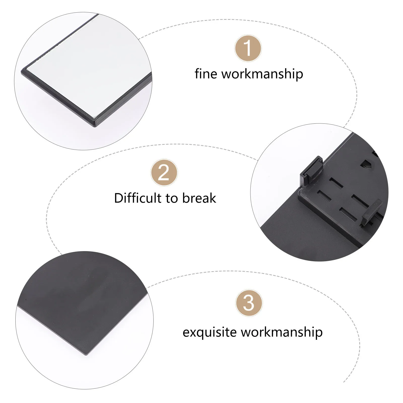 

Car Rearview Mirror Anti-Glare Large Creative Design for Baby Monitoring Clear Reflection Durable Replacement Rear View Mirror