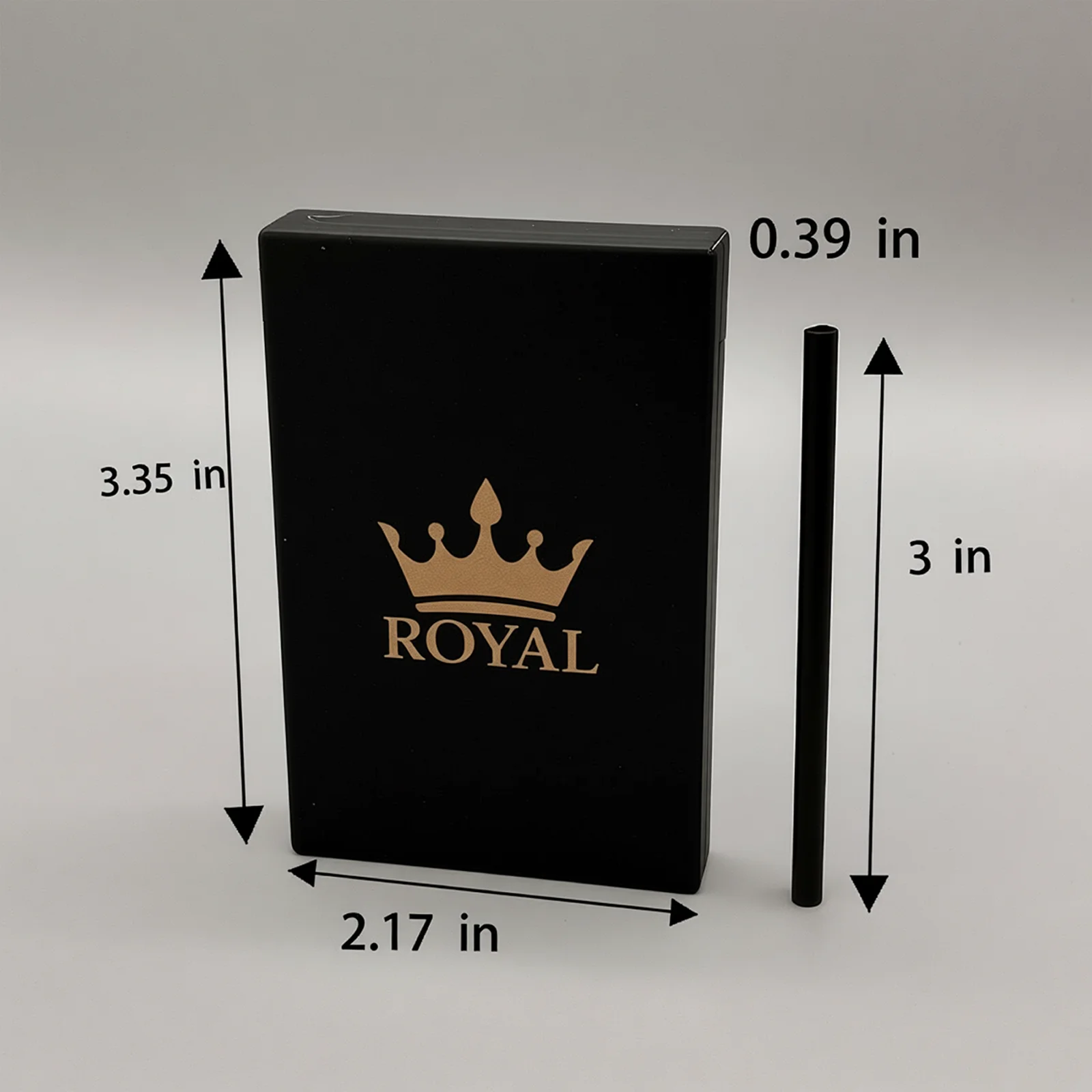 1-Pack / 2-Pack Snuff Box– 7-Compartment Case with Crown Emblem, Metal Straw, Compact Travel Size, Snuff Kit view 6
