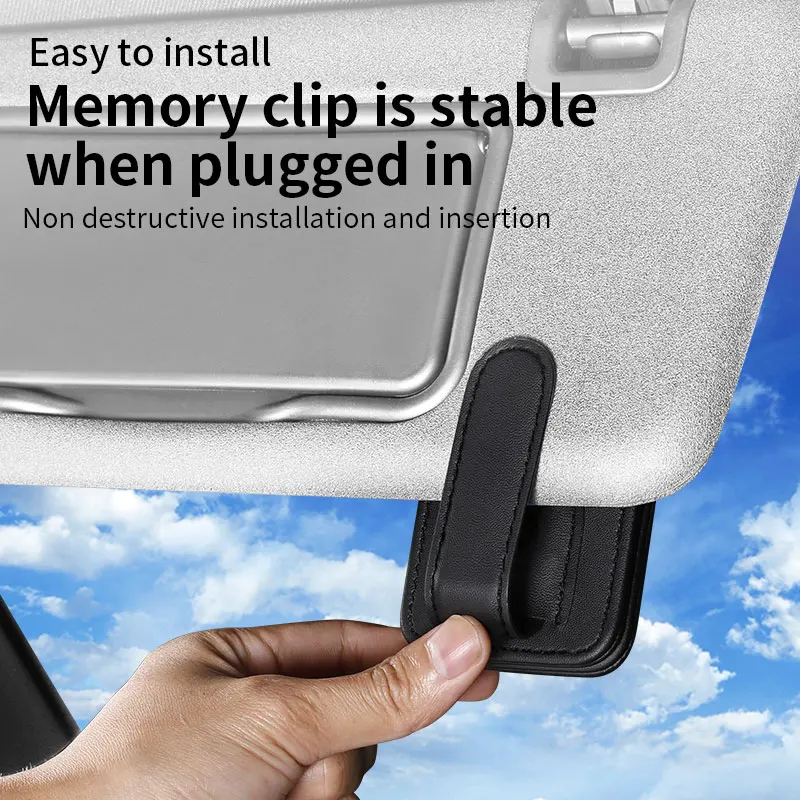 BYD السيارات سيارة نظارات كليب منتجات السيارات الإبداعية متعددة الوظائف النظارات الشمسية النظارات الشمسية بيل بطاقة تخزين النظارات كليب كروس #5