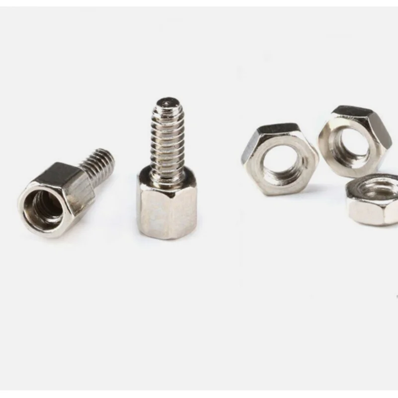 Hex head Screws Nut Copper Stud Column for RS232 DB9 DB15 DB25 VGA DR9 10PCS 50PCS 100PCS 200PCS 500PCS