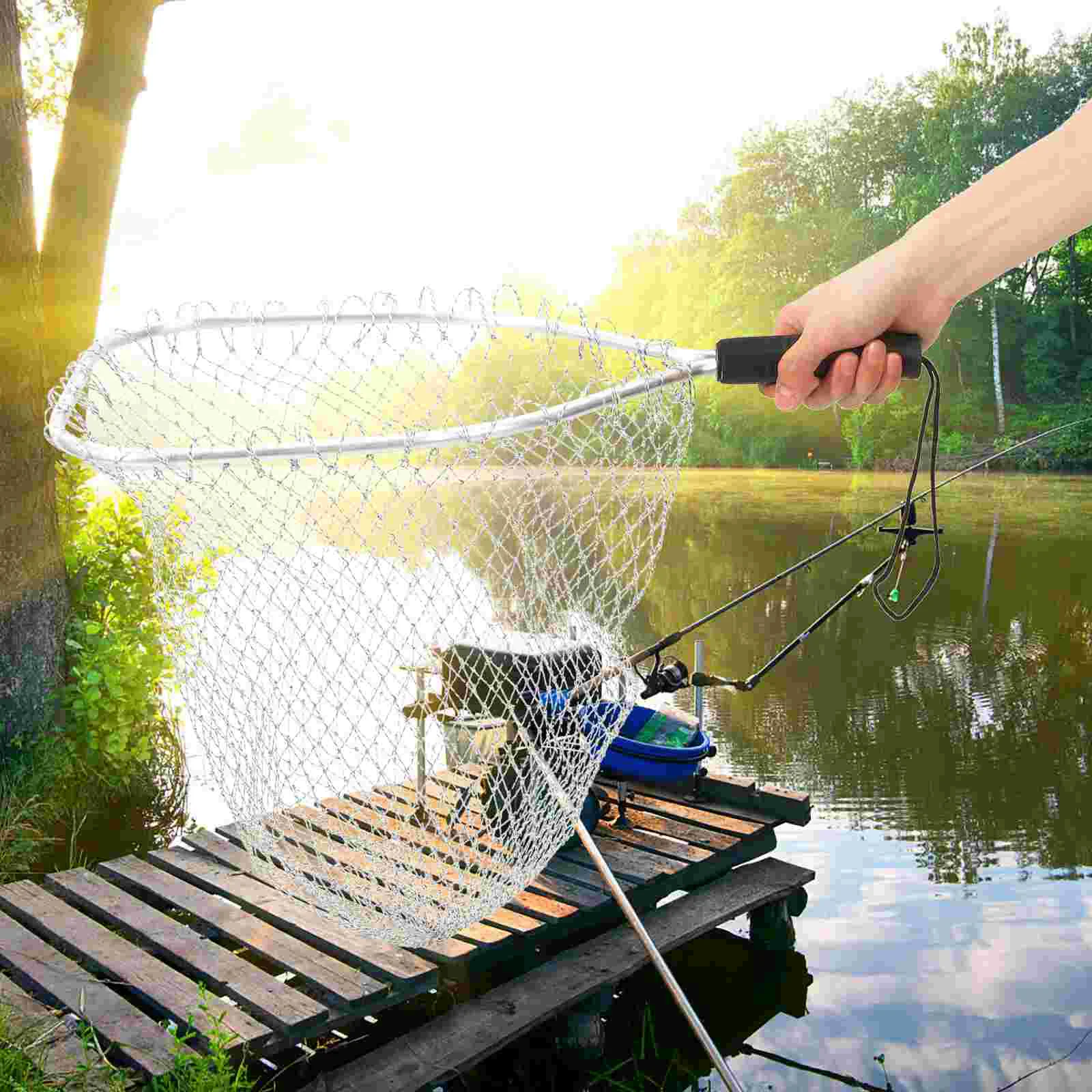 Fishing Net Catching Basket Gear Freshwater Fly Netting Household Nets for Replacement