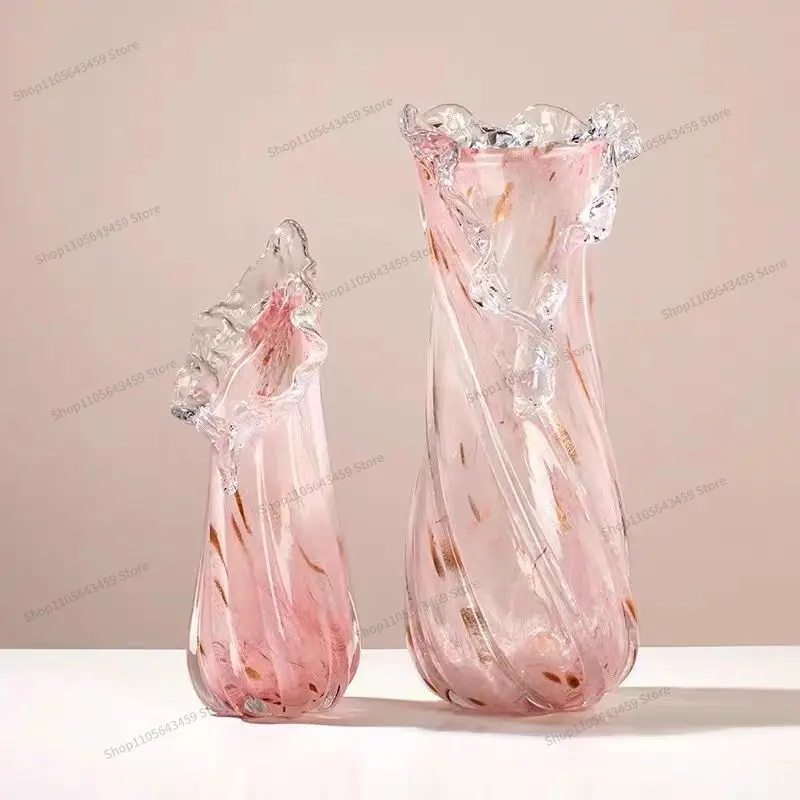 For Luxury blue pink spray vase fruit tray storage tray decoration hydroponic flower arrangement device
