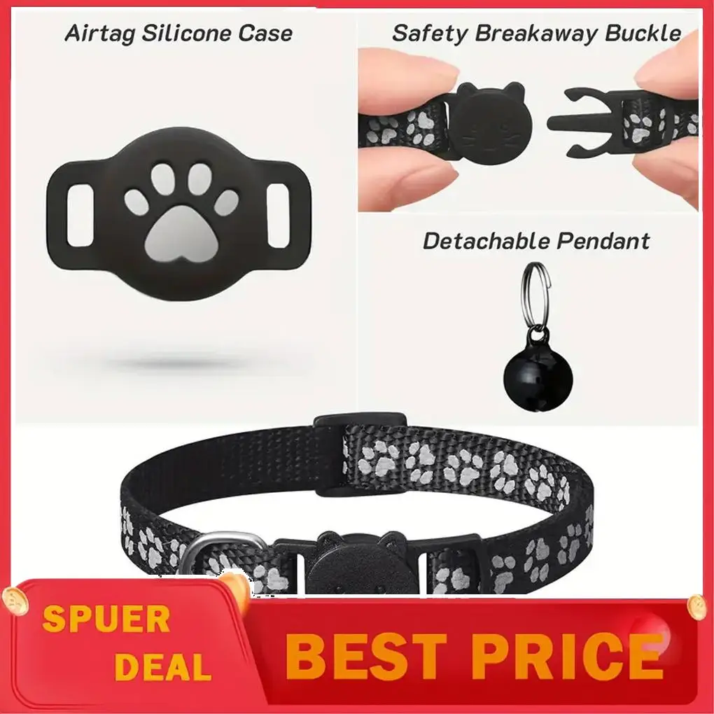 Cat Gps Trackers Collar With Dual-system Support Waterproof Easy To For Cat Entertainment Wont Irritate Skin