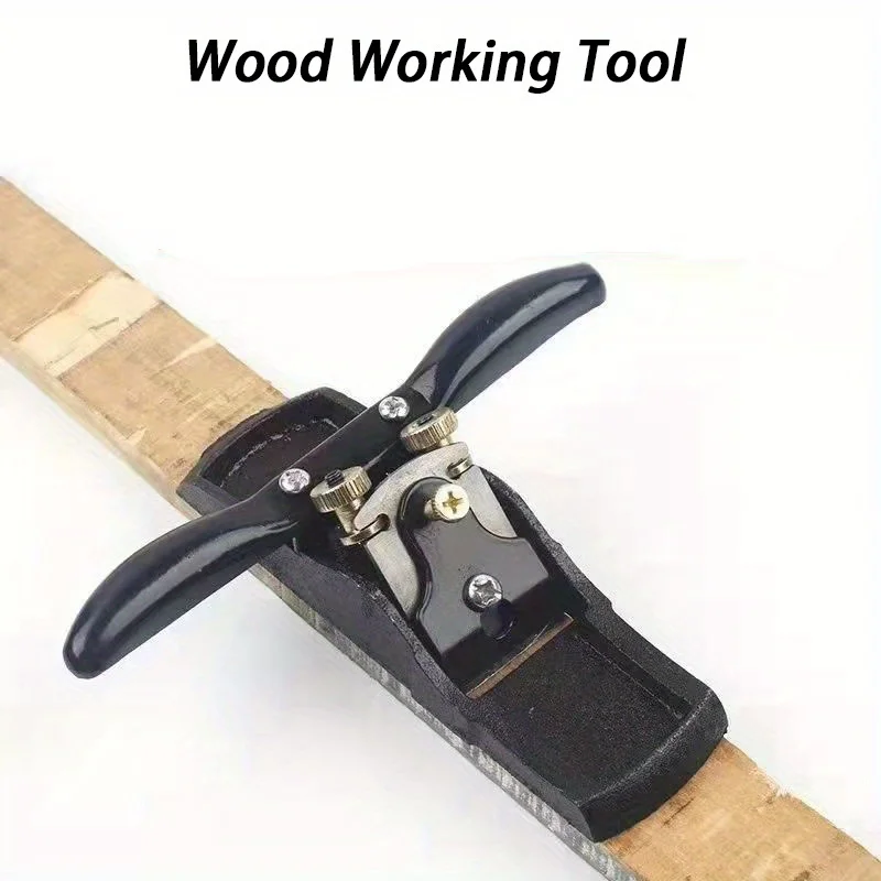 1pc Traditional Handheld Woodworking Double Wire Planer, Adjustable Straight Edge Hand Push Router