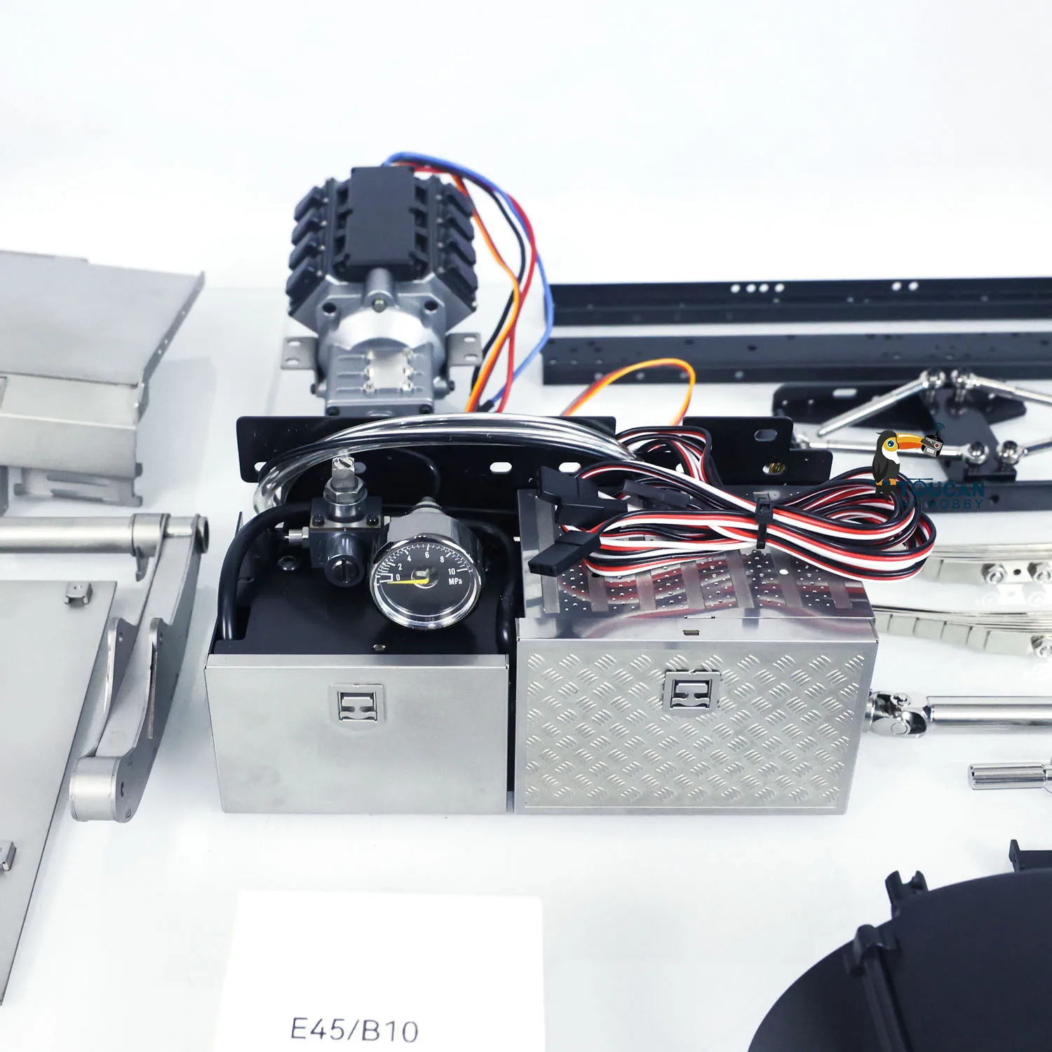 6*4 RCメタル油圧式1/14スキップローダートラックVL18U F2000スイングアーム搭載車モデル未組み立て未塗装玩具キットTH22707