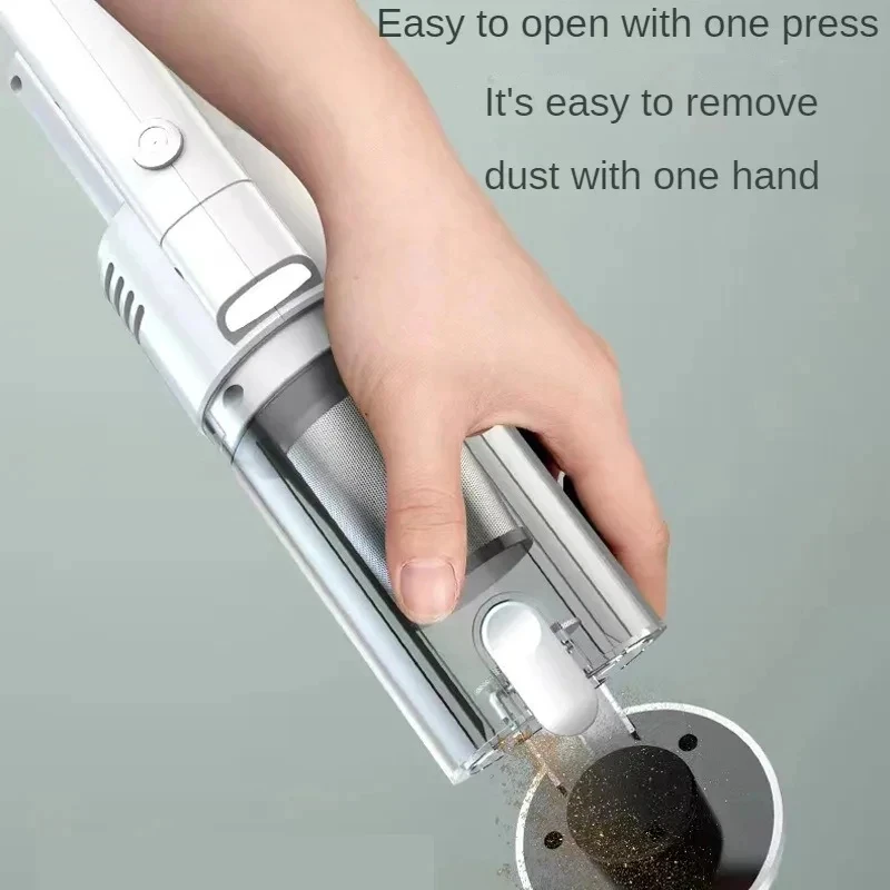 Multifunction Home-appliance 6500Pa Cleaning Machine Powerful Wireless Car Vacuum Cleaner Metal Strainer Portable Handheld image 6