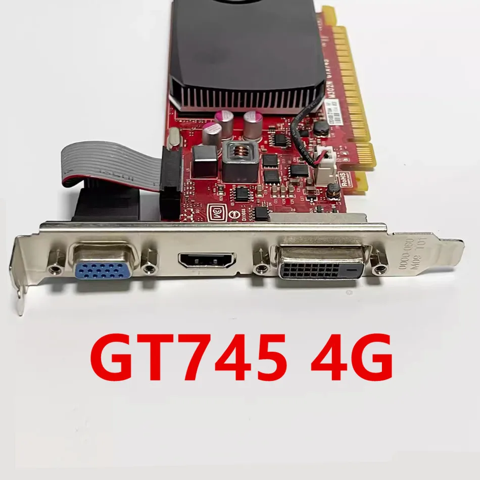 لـ DELL NVIDIA GeForce GTX745 GTX 745 4G GDDR3 TC2P0 4096MB 128-bit 28nm PCIe 3.0x16 1502mhz GTX745 2G بطاقة الرسومات