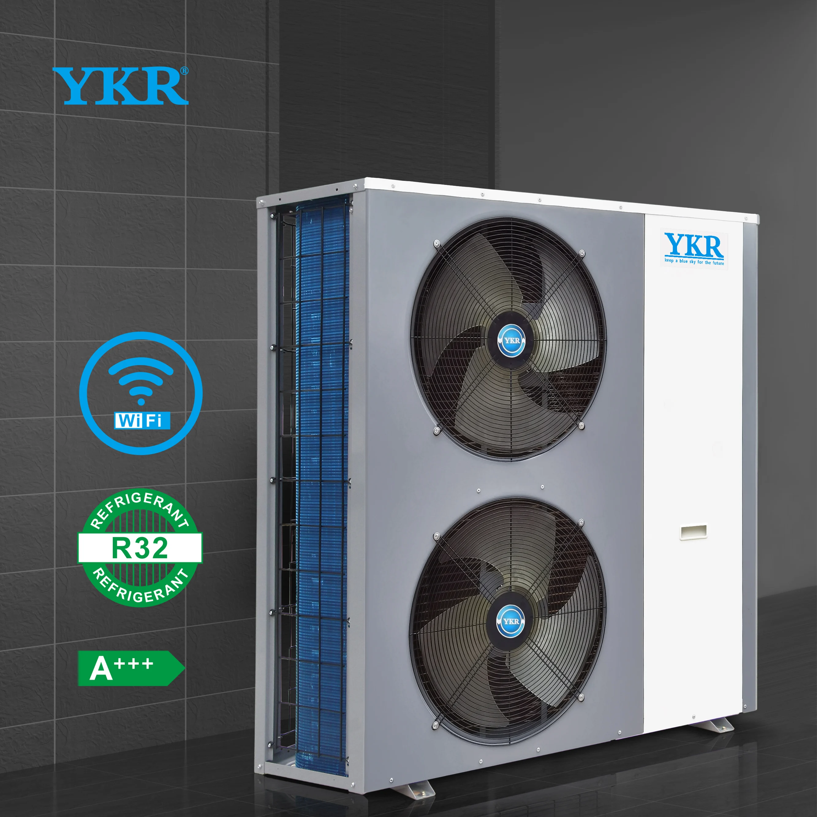 YKR hot selling heatpump factory direct selling household heating  cooling heat pump evi heat pump