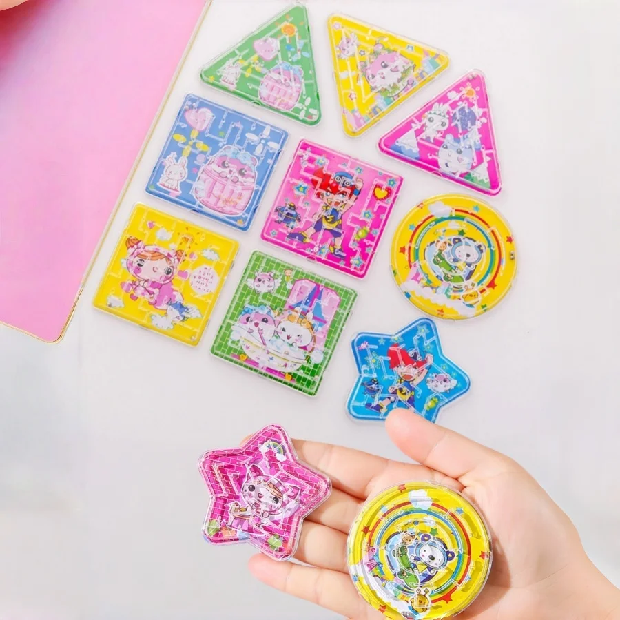 5/10/20Pcs/Set Random ColorBeginner's Portable Cartoon Maze Ball Set Stress Relief Toys   Perfect for Gifts