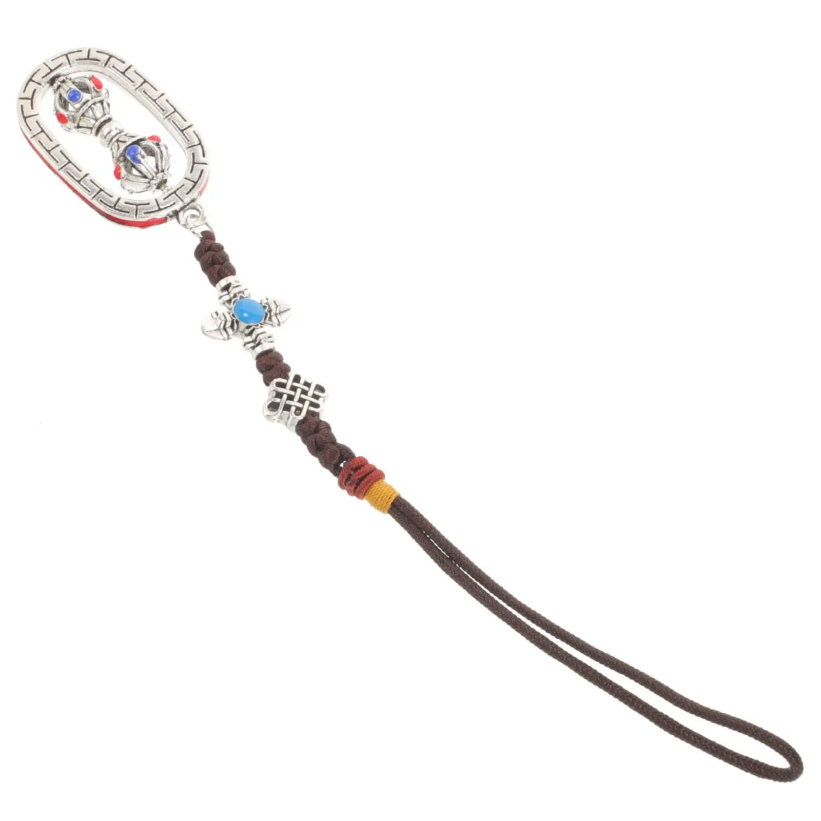 

Nationality Prayer Wheel Pendant Decoration Backpack Hanging Ornaments Resin Car