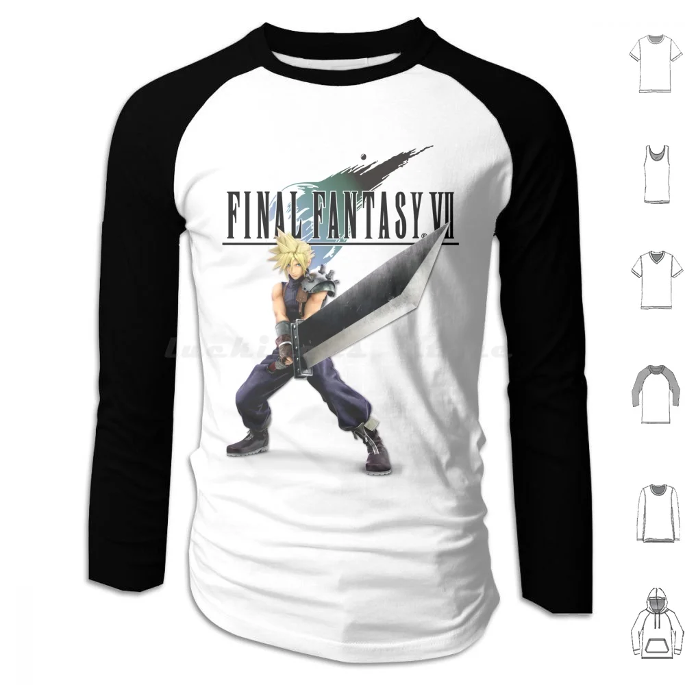 Cloud Strife-Final Fantasy Vii Hoodies Long Sleeve Final Fantasy Vii Final Fantasy Final Fantasy 7 Cloud Cloud Strife