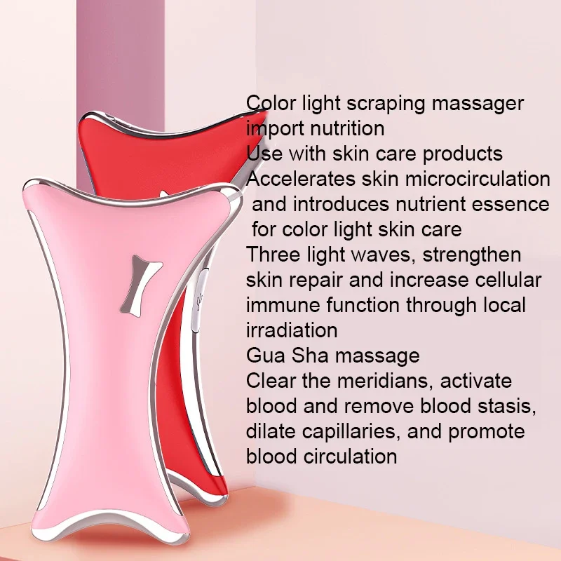 1pc elétrico facial raspagem massageador micro-corrente raspagem dispositivo anti rugas mandíbula magro beleza ferramenta