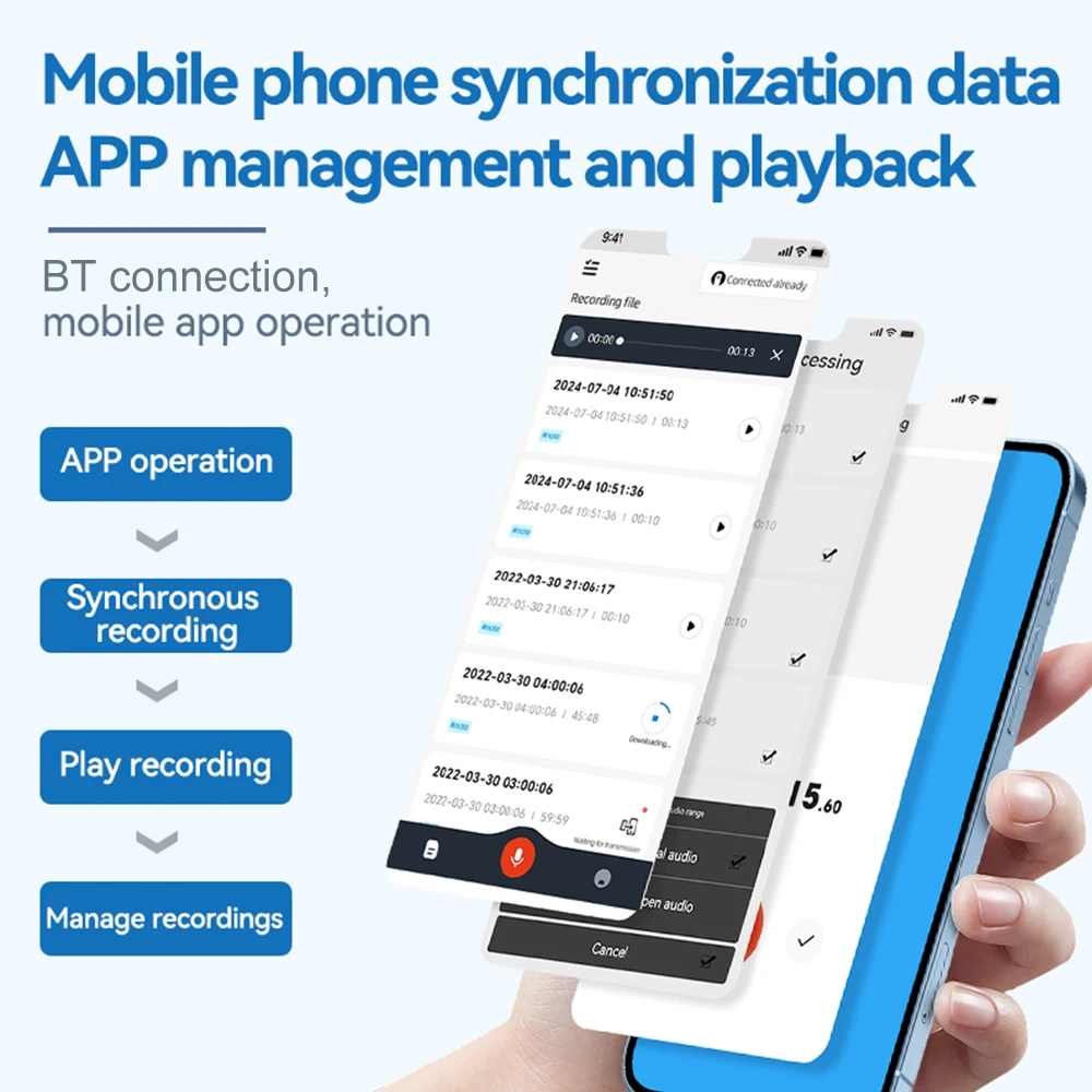 AI Intelligent App Phone Call Voice Recorder Real Time Recording Transcribe Summarize 58 Languages Translation Sound Dictaphone