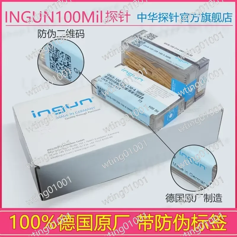 for GKS 100 214 050 A3000/225 130 A3000 High Precision Test Probe 100MIL Spring Loaded Pin Connector Reliable Contact Stable