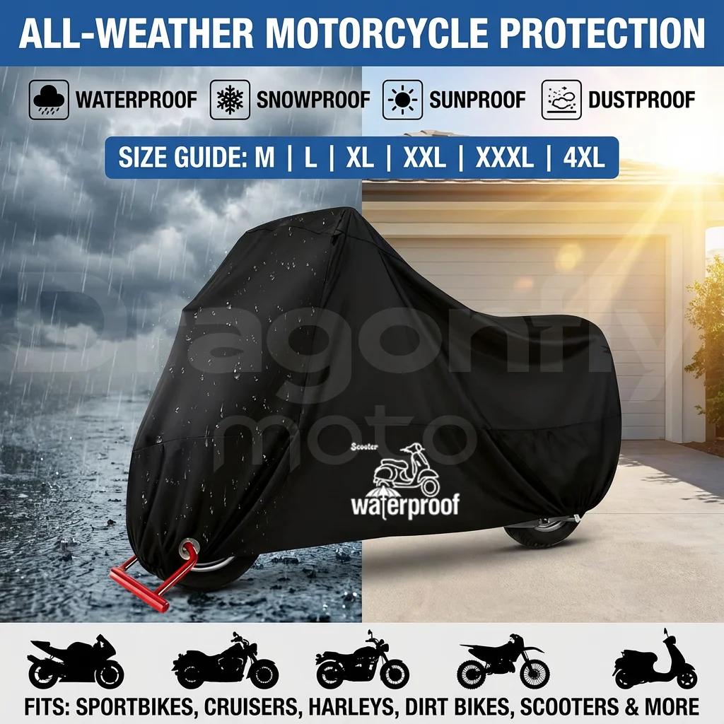 

Motorcycle Cover For BMW C650 SPORT C650GT C 650 GT 2012-2020 Outdoor Uv Protector Bike Rain Dustproof Scooter Covers Waterproof