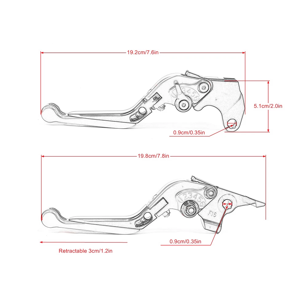 Adjustable brake and clutch lever, folding and retractable handlebar, suitable for 2021-2023 BMW G310GS motorcycle
