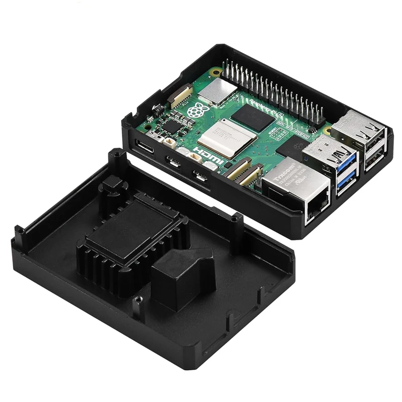 Raspberry Pi 5 Case Metal Case Aluminum Alloy Passive Cooling Enlosure Shell Built in Cooling Column